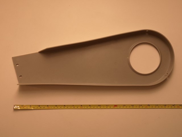 Ca. 70x kettingscherm fiets, grijs - afbeelding 2 van  3