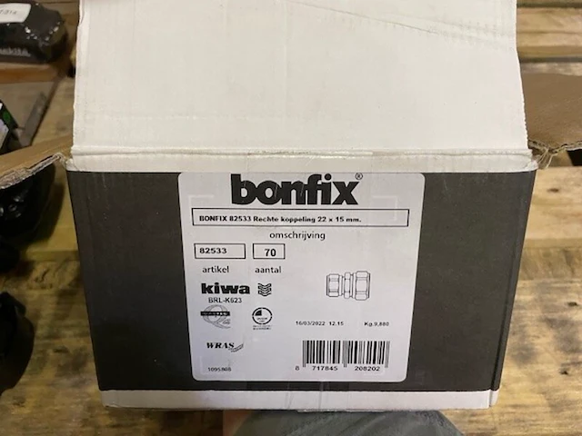 Ca. 70x rechte koppelingen, bonfix, 82533 kiwa - afbeelding 2 van  2