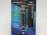 Ca. 70x usb stick met pin vergrendeling, istorage, datashur pro 2 8gb - afbeelding 1 van  6