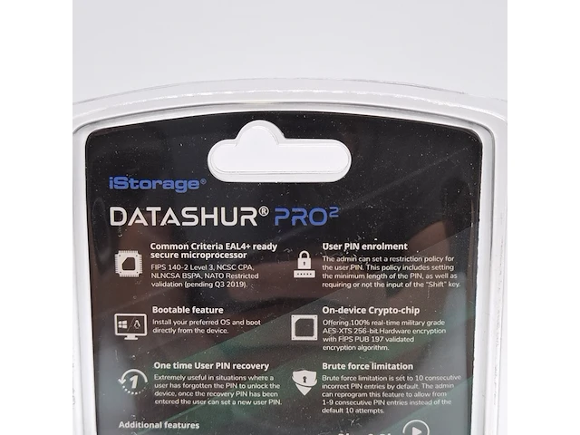 Ca. 70x usb stick met pin vergrendeling, istorage, datashur pro 2 8gb - afbeelding 3 van  6