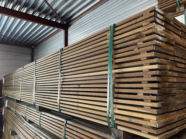 Ca. 71x guyana ipé planken geschaafd, 16x90mm, lengte 200cm - afbeelding 2 van  4