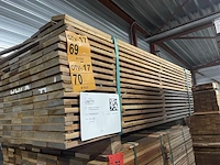 Ca. 71x guyana ipé planken geschaafd, 16x90mm, lengte 200cm - afbeelding 4 van  4