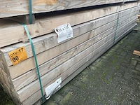 Ca. 72x douglas balken fijnbezaagd, 100x100mm, lengte 400cm - afbeelding 4 van  4