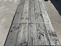 Ca. 72x douglas zweeds rabat - zwart (ral9005) gedompeld - afbeelding 1 van  3