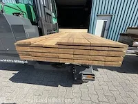 Ca. 72x guyana ipé prime hardhouten planken geschaafd, 21x145mm, lengte 460cm - afbeelding 3 van  3