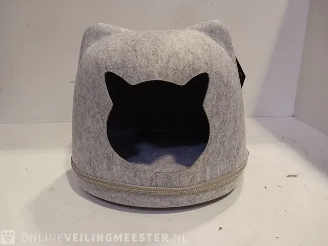 Ca. 72x kattenhuis, grijs - afbeelding 1 van  6
