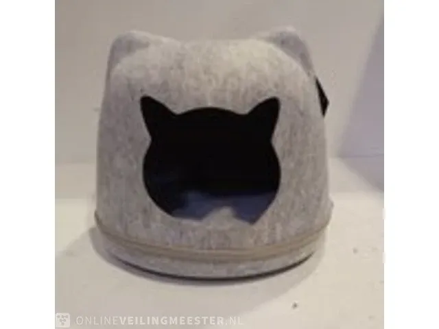 Ca. 72x kattenhuis, grijs - afbeelding 1 van  6