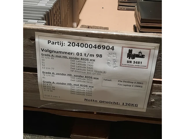 Ca. 73x laptop, dell, o.a. latitude 5410 - afbeelding 3 van  11