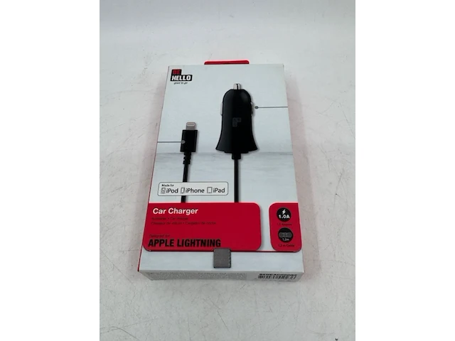 Ca. 74x autolader apple lightning behello, behca00002, zwart - afbeelding 2 van  3