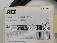 Ca. 750x display port kabel, act, ak3980 dp male 2.00m - afbeelding 2 van  5