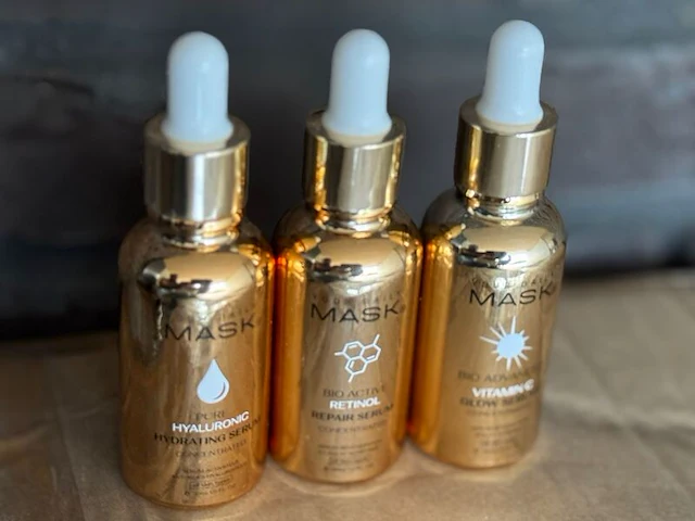 Ca. 750x partij gezichtsserums – your daily mask® – hyaluronic | retinol | vitamin c, your daily mask, goud - afbeelding 5 van  18