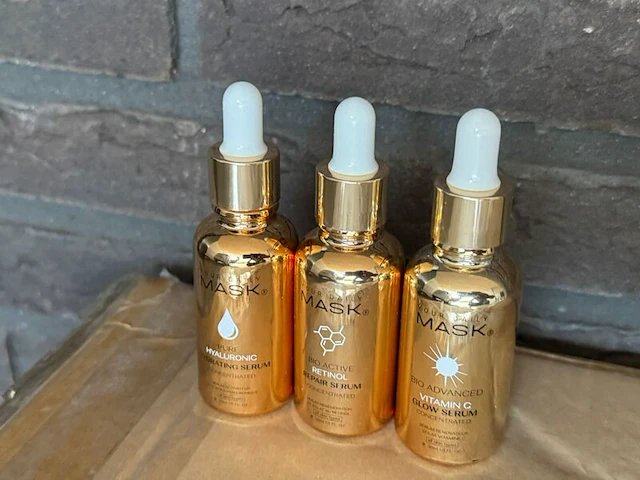 Ca. 750x partij gezichtsserums – your daily mask® – hyaluronic | retinol | vitamin c, your daily mask, goud - afbeelding 6 van  18
