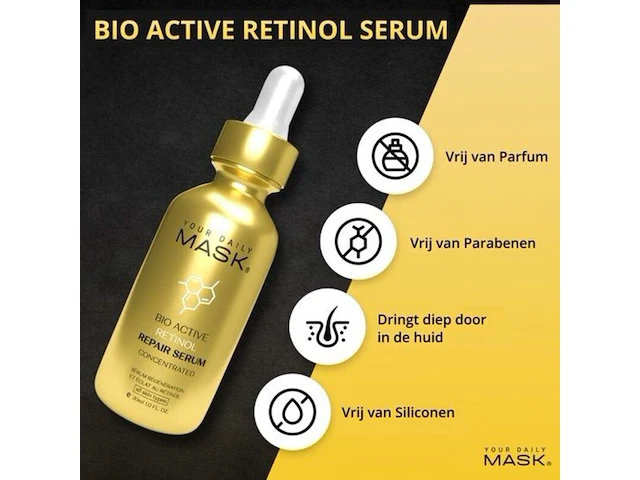 Ca. 750x partij gezichtsserums – your daily mask® – hyaluronic | retinol | vitamin c, your daily mask, goud - afbeelding 16 van  18
