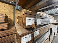 Ca. 75x angelim pedra regels fijnbezaagd, 45x68mm, lengte 150cm - afbeelding 4 van  4