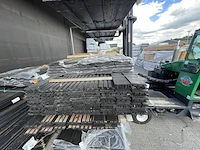 Ca. 75x douglas deens/triple/design profiel zwart gecoat, 22x142mm, lengte 500cm - afbeelding 1 van  3