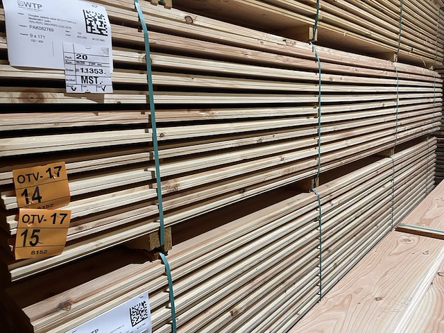 Ca. 75x douglas zweeds rabat, 21x190mm, lengte 400cm - afbeelding 4 van  4