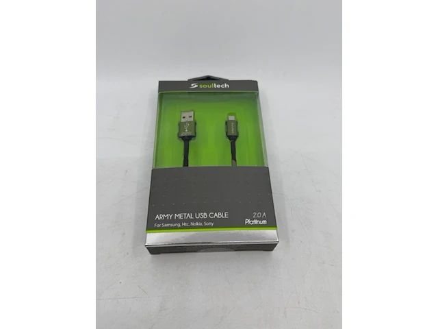 Ca. 75x laadsnoer soultech, dk030, army metal - afbeelding 1 van  4