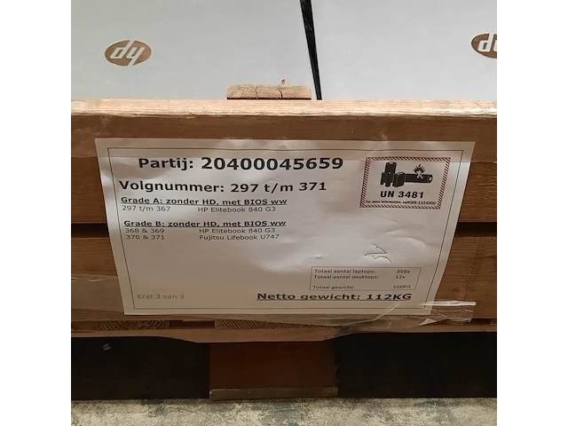 Ca. 75x laptop, hp/fujitsu, o.a. elitebook 840 - afbeelding 3 van  11