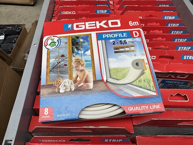 Ca. 75x tochtstrip 6 meter, geko - afbeelding 2 van  4