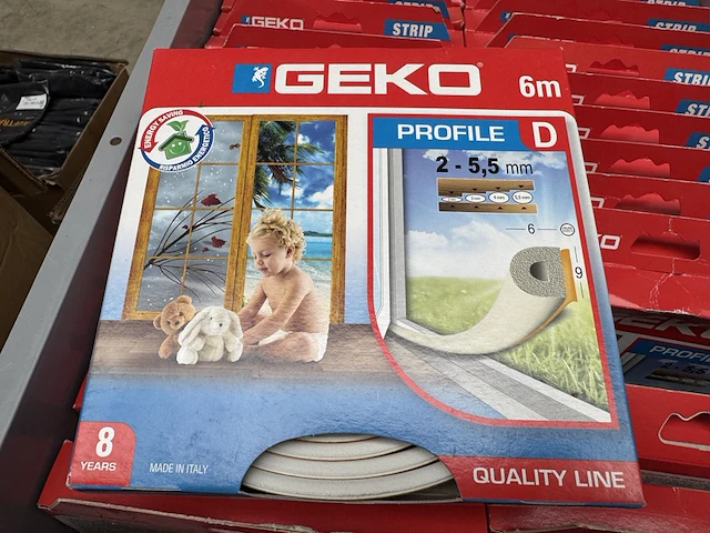 Ca. 75x tochtstrip 6 meter, geko - afbeelding 3 van  4