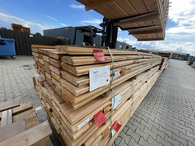 Ca. 76x douglas zweeds rabat, 26x190mm, lengte 500cm - afbeelding 2 van  3