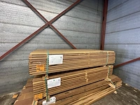 Ca. 76x guyana ipé planken geschaafd, 21x145mm, lengte 185cm - afbeelding 4 van  4