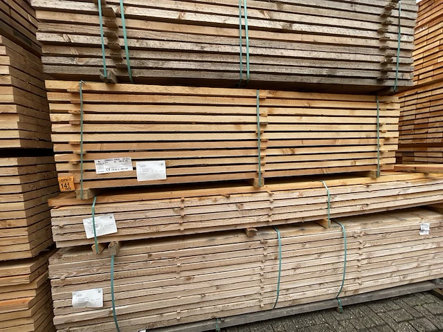 Ca. 77x douglas balken fijnbezaagd, 50x150mm, lengte 300cm - afbeelding 4 van  4