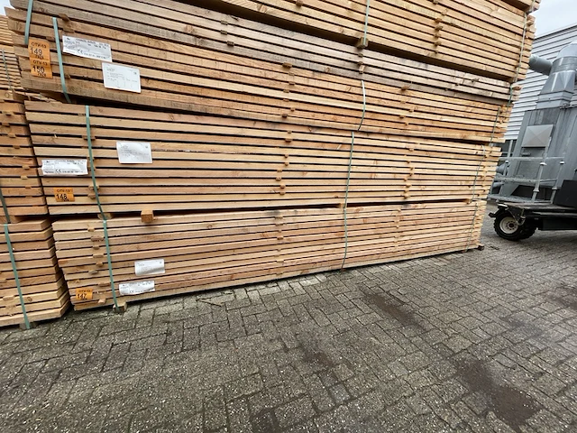 Ca. 77x douglas balken fijnbezaagd, 50x150mm, lengte 500cm - afbeelding 4 van  4