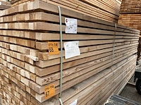Ca. 77x douglas regels fijnbezaagd , 50x75mm, lengte 400cm - afbeelding 2 van  3