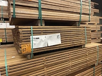 Ca. 77x guyana ipé planken geschaafd, 21x145mm, lengte 125cm - afbeelding 4 van  4