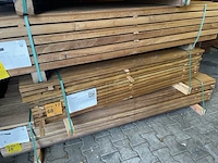 Ca. 77x guyana ipé planken geschaafd, 21x145mm, lengte 155cm - afbeelding 4 van  4