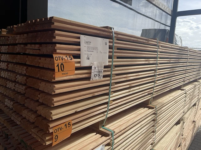 Ca. 79x douglas deens/triple/design profiel, 22x142mm, lengte 500cm - afbeelding 4 van  4