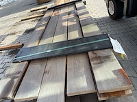Ca. 7x guyana ipé geschaafd, 21x145mm, lengte 245cm - afbeelding 1 van  3
