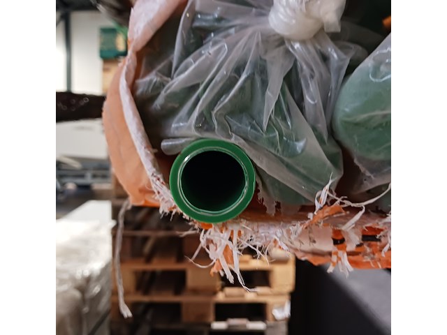 Ca. 80 meter ppr buis 32 mm ppr met alu inlaag defusi dicht ifan, 32, groen, 2023 - afbeelding 7 van  11