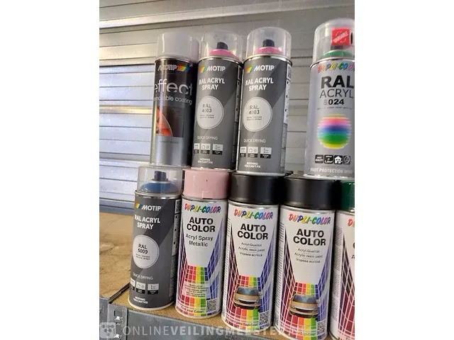Ca. 80x diverse spuitlakken motip/ duplicolor - afbeelding 4 van  5