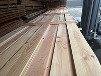 Ca. 80x douglas halfhoutsrabat, 18x140mm, lengte 500cm - afbeelding 1 van  3