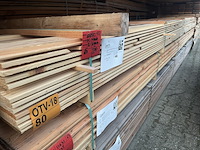 Ca. 80x douglas halfhoutsrabat, 18x140mm, lengte 500cm - afbeelding 2 van  3
