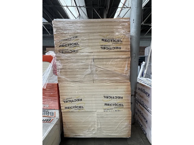 Ca. 80x pir dakplaat 1200x600x50mm rd:2.25(=0,72m²) recticel, eurothane silver - afbeelding 3 van  6