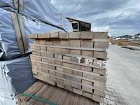 Ca. 81x angelim pedra regels fijnbezaagd, 55x105mm, lengte 250cm - afbeelding 3 van  3