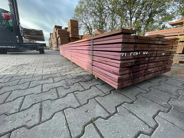 Ca. 81x purple heart vlonderplanken, 21x145mm, lengte 365cm - afbeelding 2 van  4
