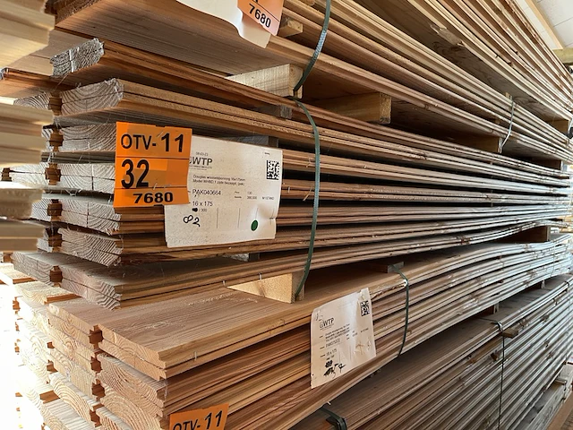 Ca. 82x douglas wisselsponning/halfhoutsrabat, 18x190mm, lengte 300cm - afbeelding 4 van  4