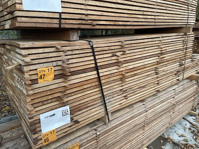 Ca. 82x guyana teak beschoeiingsplanken, 20x150mm, lengte 250cm - afbeelding 4 van  4