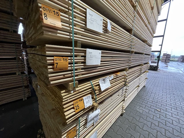 Ca. 84x douglas deens/triple/design profiel, 22x142mm, lengte 400cm - afbeelding 4 van  4