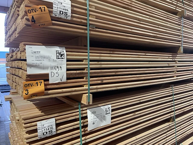 Ca. 84x douglas design- triple- deens profiel, 22x142mm, lengte 300cm - afbeelding 4 van  4