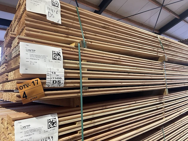 Ca. 84x douglas design- triple- deens profiel, 22x142mm, lengte 300cm - afbeelding 4 van  4