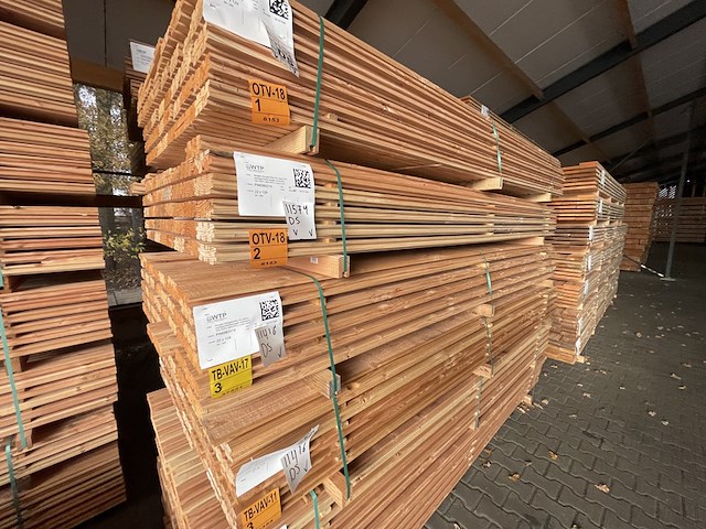 Ca. 84x douglas design- triple- deens profiel, 22x142mm, lengte 300cm - afbeelding 4 van  5