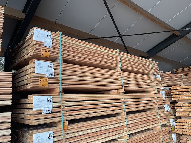 Ca. 84x douglas design- triple- deens profiel, 22x142mm, lengte 300cm - afbeelding 4 van  5