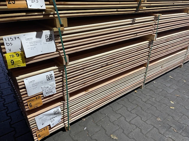 Ca. 84x douglas design- triple- deens profiel, 22x142mm, lengte 400cm - afbeelding 4 van  4