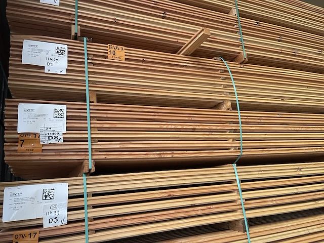 Ca. 84x douglas design- triple- deens profiel, 22x142mm, lengte 400cm - afbeelding 4 van  4