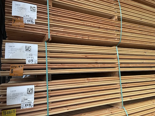 Ca. 84x douglas design- triple- deens profiel, 22x142mm, lengte 400cm - afbeelding 4 van  4